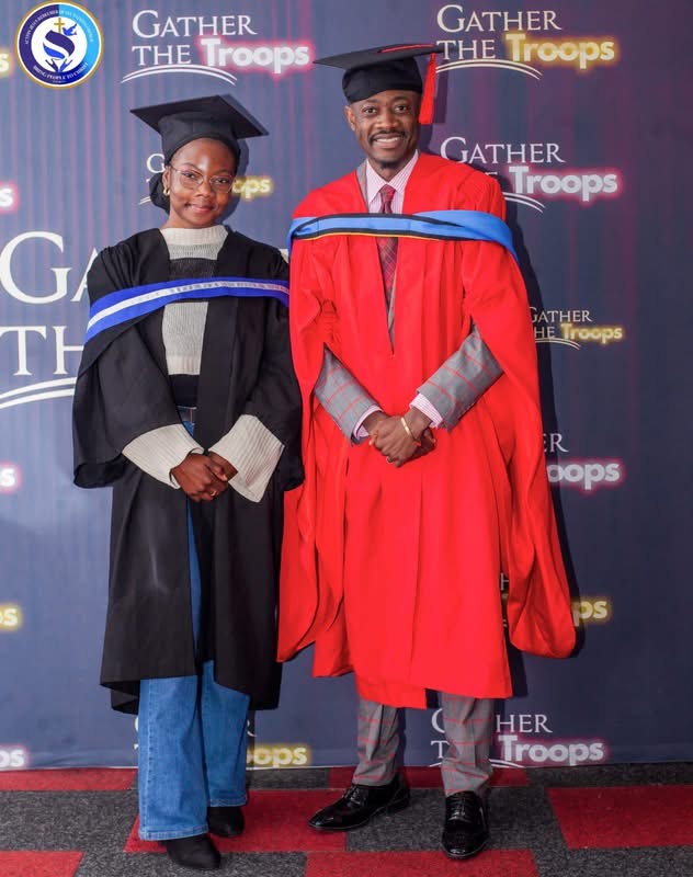 IASP graduates in academic gowns at the graduation ceremony