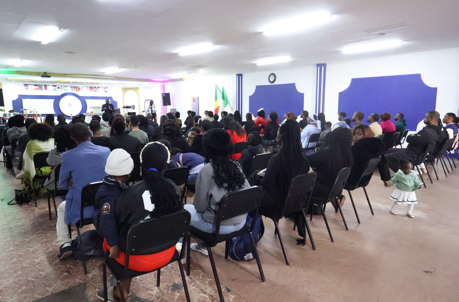 The AJEROAN Church congregation gathered for Sunday worship in Parow, Cape Town